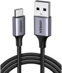UGREEN USB-A/USB-C extra erős fonott kábel, 3A, 1, 5 m - fekete