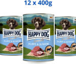 Happy Dog Puppy&Junior konzerv Bárány-Rizs 12x400g