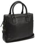 Chesterfield SANTIAGO fekete, két fogós, két részes, szögletes laptoptartós aktatáska 14" C40-1068-00 - taskaweb