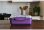 Sistema Mikrohullámú sütő Téglalap alakú Ételmelegítő Doboz 1, 25 l, lila