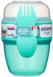 Sistema To Go Snack kapszulás snack doboz villával 515 ml, zöld