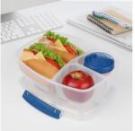 Sistema To Go Háromszoros Elosztós Uzsonnásdoboz 2L Joghurtos Tárggyal, Vegyes Színekben