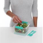 Sistema To Go Lunch Plus 1, 2 l-es uzsonnásdoboz evőeszközökkel, vegyes színek