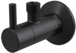 Alcadrain ALCA Design sarokszelep szűrővel, 1/2"-3/8" FEKETE-matt (ARV001-BLACK) (ARV001-BLACK)