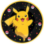 Amscan Pokémon Yellow Thunder papírtányér 8 db-os 23 cm DPA30540 (DPA30540)