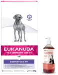 EUKANUBA Eukanuba Dermatosis FP 12 kg + Lab-V 100% lazacolaj minden korú kutyák és macskák számára 1000 ml hidegen sajtolt