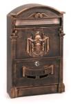  Arthur címeres postaláda XL (antik vörösréz)