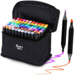 Extralink alkoholos markerkészlet, 80 szín, kétvégű