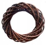 MartineX Fonott koszorú kör barna fonott rattan 20cm Barna rattan (koło 20 cm)