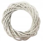 MartineX Fonott koszorú kör fehér fonott rattan 15 cm vastag szép pl. nádhoz (koło 15 cm)