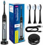 ProMedix Periuta de dinti electrica Sonic, 5 moduri de functionare, temporizator, 3 nivele de putere, negru (SON-8750B) Periuta de dinti electrica