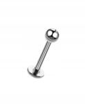 BIZU Piercing Ezüst fülbevaló Labret Piercing Helix Lobe Acél Ch 1, 2/8/3 golyóval (LS001/D8/3)