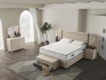 INFINIZA Rose Ágykeret 160x200 cm (Sötét Zöld Kárpittal) - Rose Ágyneműtartós Ágykeret
