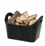 Swe Fa kandalló kosár Öko bőr fekete két fül (swe_012602_gabC_fr1_920978_gam)