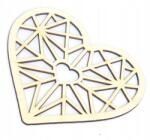 Smart laser Dekor Áttört Geometrikus Szív 250x250mm QD83 (qd83)