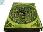  Cuvertura din Bumbac - Yantra Om cu 12 Simboluri - 230 x 211 cm - 1 Buc