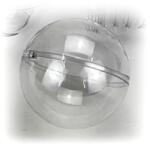  Átlátszó akril gömb, szétszedhető. Mérete: 5 cm