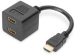ASSMANN (AK-330400-002-S) 0.2m fekete HDMI Y-elosztó kábel