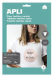 APLI Fólia, vasalható, A4, tintasugaras nyomtatóba, fehér pólóhoz, APLI (04128) - iroszer24