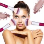Bocca Beauty Széles Púder Ecset Természetes Fa Smink Tömör sűrű (B0002)