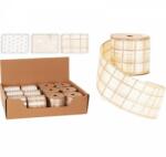  Karácsonyi szalagok arany díszítéssel 270x6 cm, több változatban