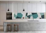  Wallplex PLUS+ falburkoló hőálló konyhapanel Abstract Geometric, 60×300 cm