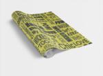  TEXTS YELLOW / sárga fekete felirat 45cm x 15m öntapadós tapéta