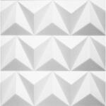  Polistar Matrix fehér festhető falpanel (50×50 cm), modern burkolat