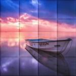 Kerma Design Tenger KERMA-49 nyomtatott műbőr falikép