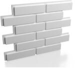  SMOOTH BRICK sima tégla fehér festhető 3d polisztirol falpanel, téglamintás burkolat