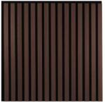 Marbet sötét tölgy lamella falburkolat fekete filc alappal 30x270 cm Woodline