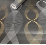  3013 arany fekete 45 cm x 10 m öntapadós tapéta