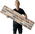 Stikwall 651-002 színes tégla mintás falburkolat (120x30cm) polisztirol alap, tégla hatás, kemény felület, strapabíró