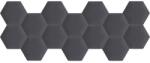 Kerma Design Kerma extra sötét szürke színű falvédő hatszög falpanelekből - Arden 617