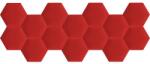 Kerma Design Kerma extra piros színű falvédő hatszög falpanelekből - Inka 805
