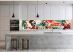  Wallplex PLUS+ falburkoló hőálló konyhapanel Pink Flamingo, vízálló falburkolat konyhába 60x240 cm