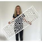  Fali dekorpanel, architektura, 50x150 cm, 3 mm HDF - FP8 fa fehér falburkolat