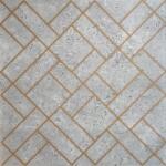  Polistar szürke arany betonmintás falpanel GL2-43 burkolat, 3d dekorpanel falra (50x50cm)