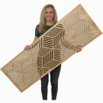  Fali dekorpanel, doboz minta, 50x150 cm, 3 mm HDF - FP11 sonoma tölgy falburkolat