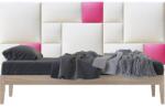 Kerma Design Rózsaszín, fehér Kárpitozott falpanelekből Műbőr falvédő-47 faldekoráció (200x75 cm)