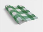  SQUARES GREEN / zöld szövetkockás 45cm x 15m öntapadós tapéta