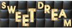 Kerma Design Sweet dream édes álom felirat nyomtatott műbőr falvédő (200x75 cm), ágy mögé falburkolat