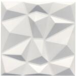 Marbet Polistar Diament fehér festhető polisztirol, modern falburkolat, fali panel (50x50cm) gyémánt minta hungarocell