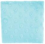  KERMA falpanel 12, 5×12, 5 cm minky textil gyermek falburkolat, több színben - Világoskék minkyvk1