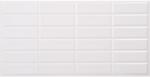 Flexwall PVC Falpanelek FLEXWALL PVC falburkolat White Seam fehér csempe, fehér fuga 96x48 cm, konyha, fürdőszobai