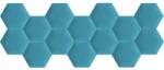 Kerma Design Kerma extra kék színű falvédő hatszög falpanelekből - Arden 507