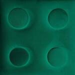 Kerma Design KERMA Cubes építőkocka textil falpanel 25x50 cm sötétzöld- Piano 08