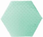  KERMA Hexagon falpanel minky textil gyermek falburkolat, több színben - Menta minkyg5