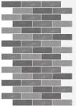 AMK - szürke falburkolat MIX-200 téglamintás falpanel 99, 5 cm x 125 cm