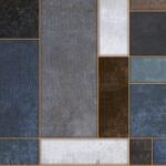  Soner törés- és hőálló konyhai hátfal barna kék mozaik mintában 60x300 cm KF1